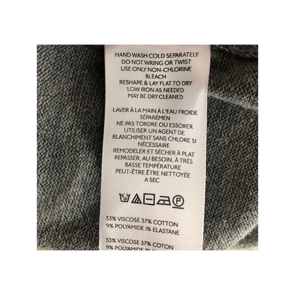 Free People Women's Large Crew Neck Drop Waist Dress Gray NEW - Picture 7 of 7